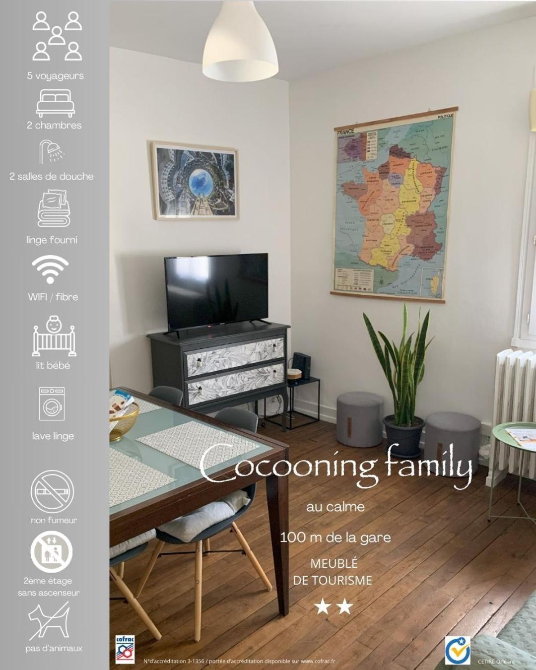 *Cocooning Family* Daire Tours Dış mekan fotoğraf